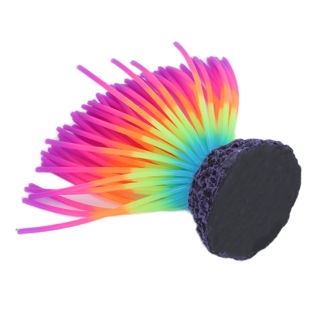Aquarium Fish Rainbow - Colorful Aquarium Silicone Coral Fluorescence Feature