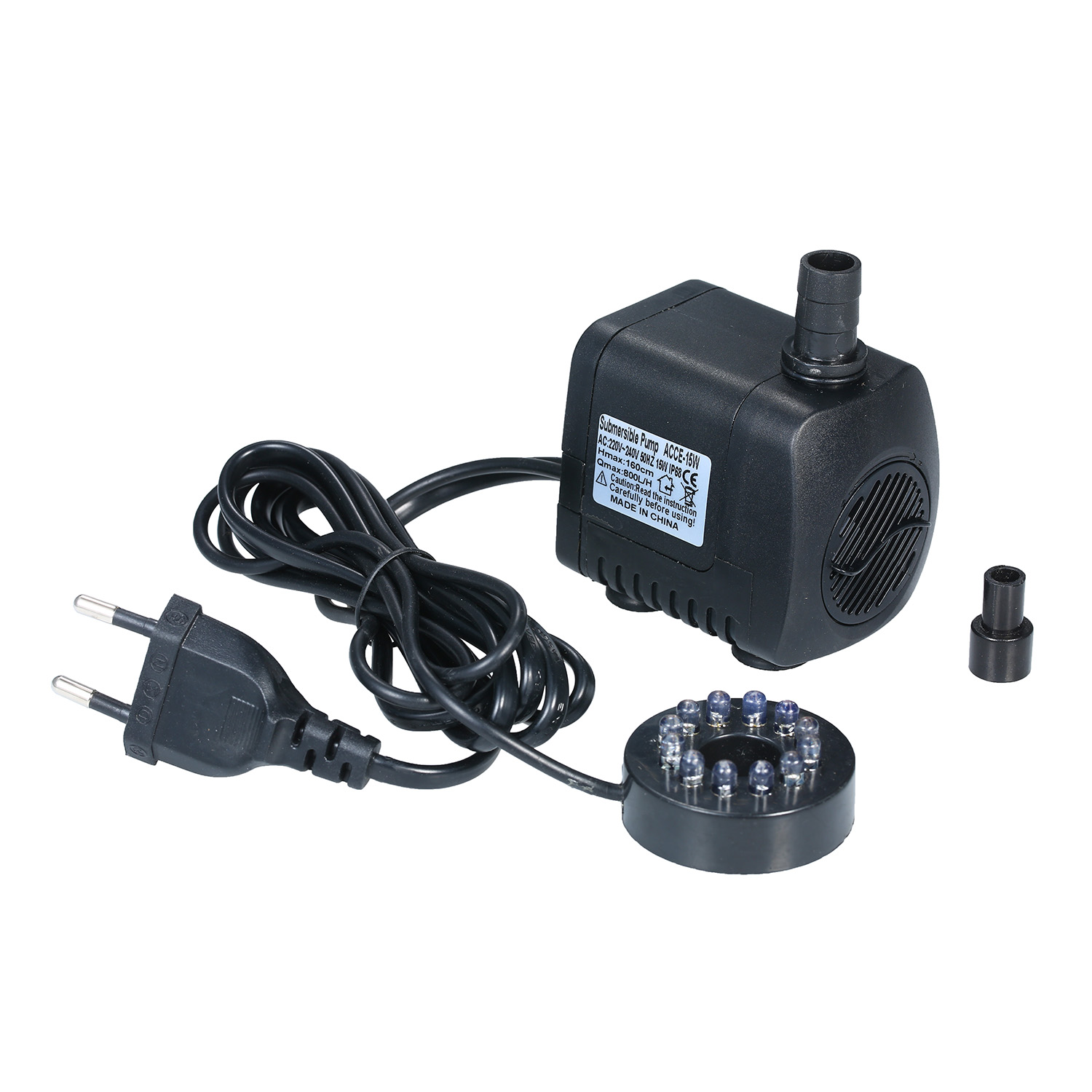 Aquarium Fish Lamp - LED Light Submersible Pump 800L/H Ultra-Quiet