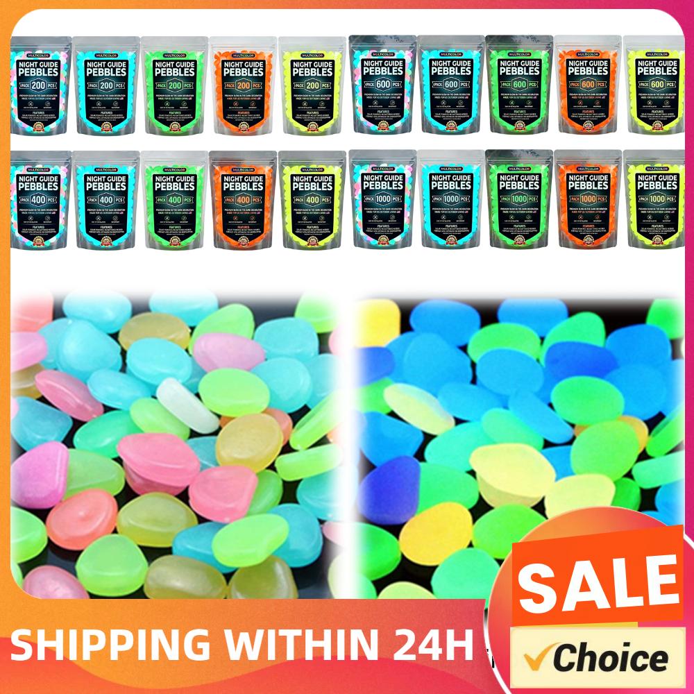 Fish Aquarium Guide - 200/400/600/1000pcs Glow In The Dark Pebbles