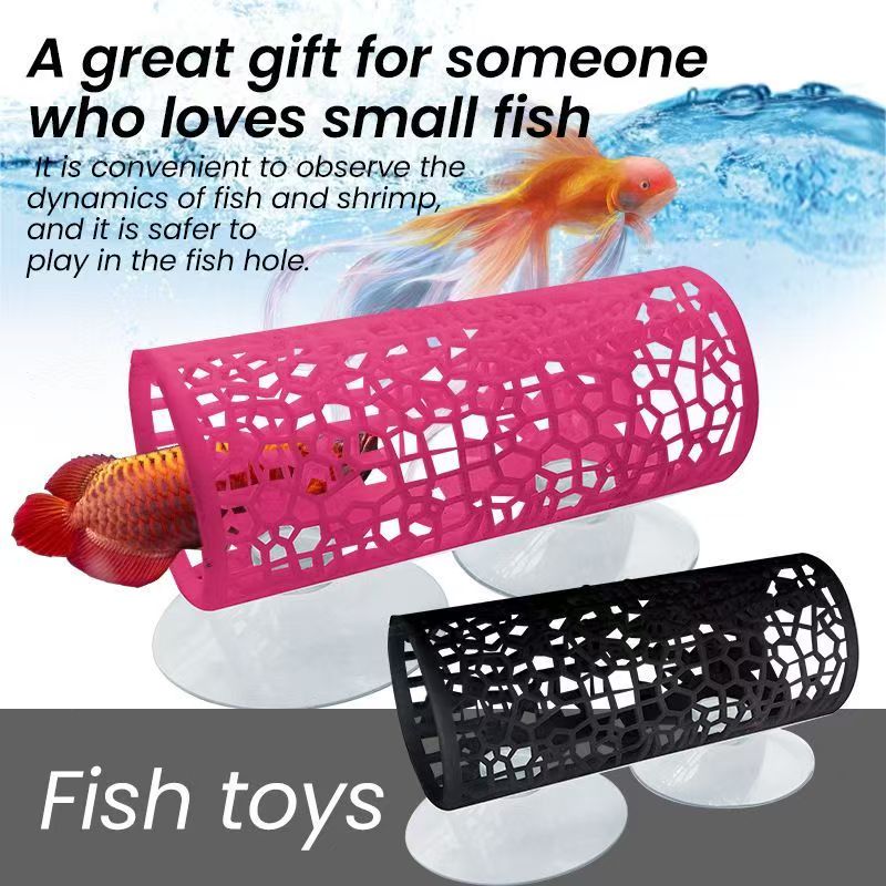 Aquarium Fish Feeder - Aquarium Fish Tunnel Toys Betta Fish