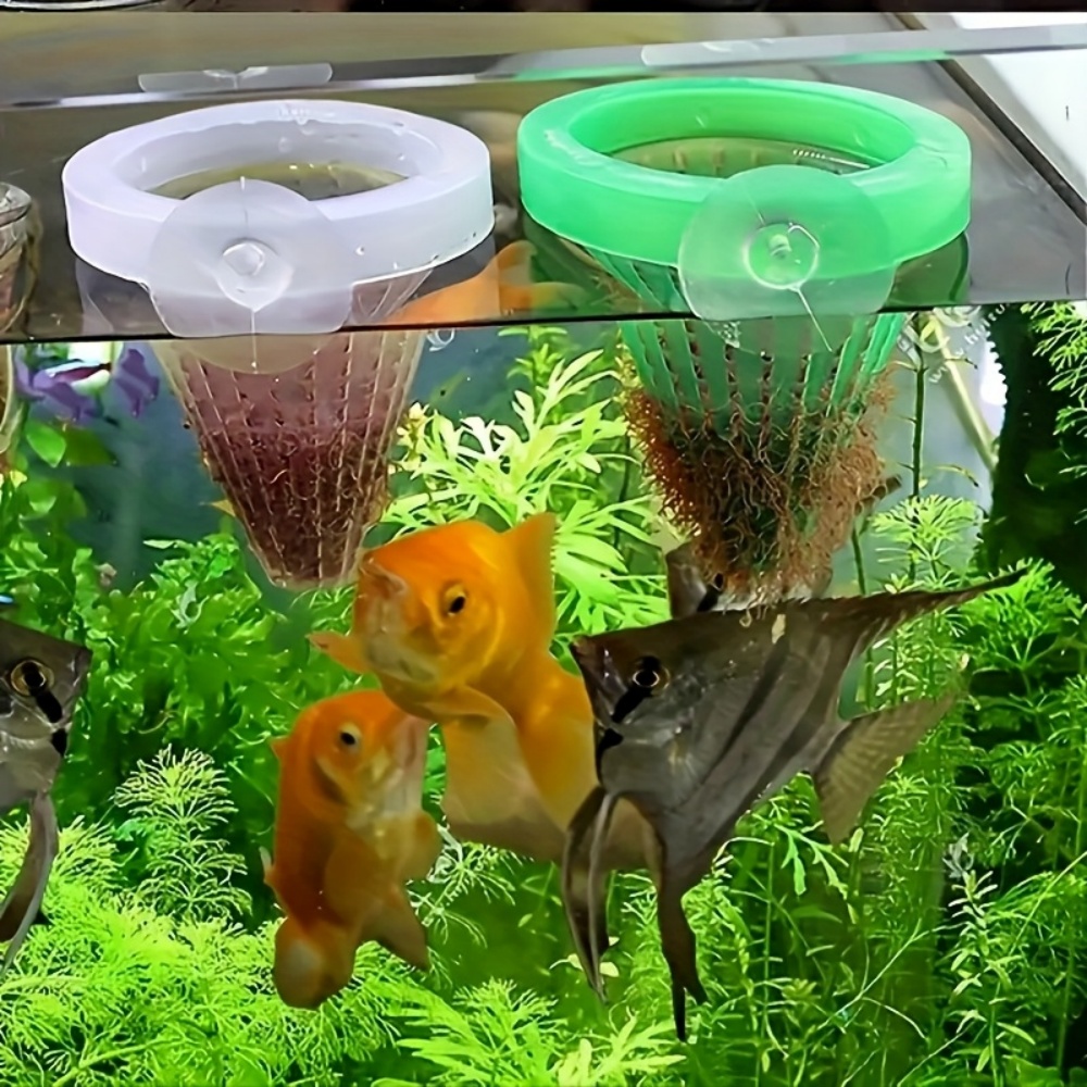 Aquarium Fish Feeder - 2 Aquarium Basket-Style Feeders, Fish Food