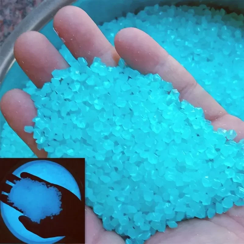 Aquarium Fish Types - 1000pcs 3-5mm Luminous Sand Glow in