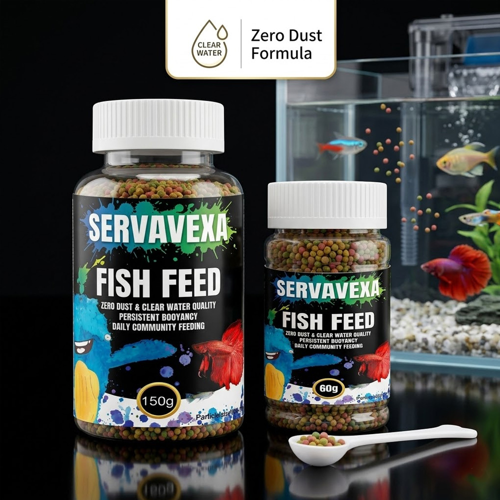 Tetra Fish In Aquarium - 60g/150g Clear Water Fish Food Granules