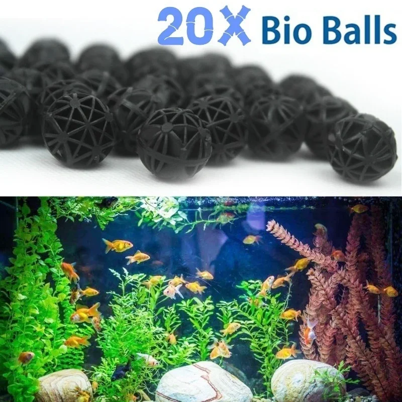 Fish Tank Filter Aquarium - 20Pcs 16mm Aquarium Filter Bio Balls