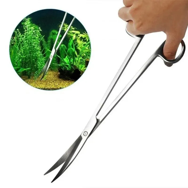 Aquarium Fish Tank Cleaner - Aquarium Scissors,Extra Long Stainless Steel Cleaning