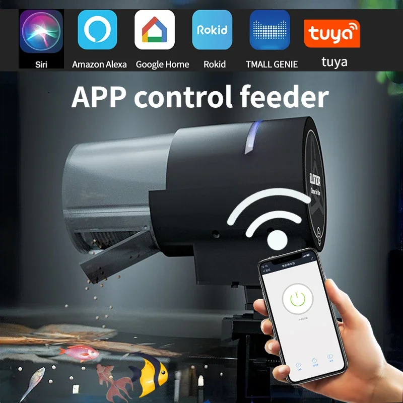Aquarium Fish Feeder - iLONDA New Wi-Fi Automatic Fish Feeder