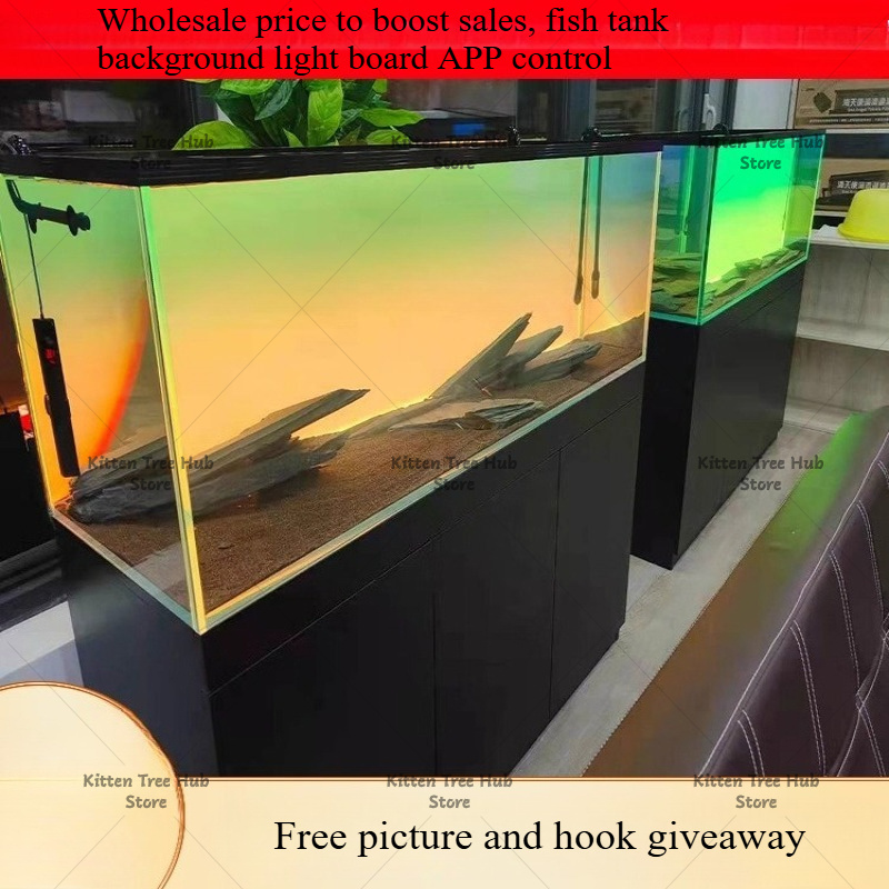 Fish Tank Background Board LED - Aquarium Fish Rainbow recension och pris
