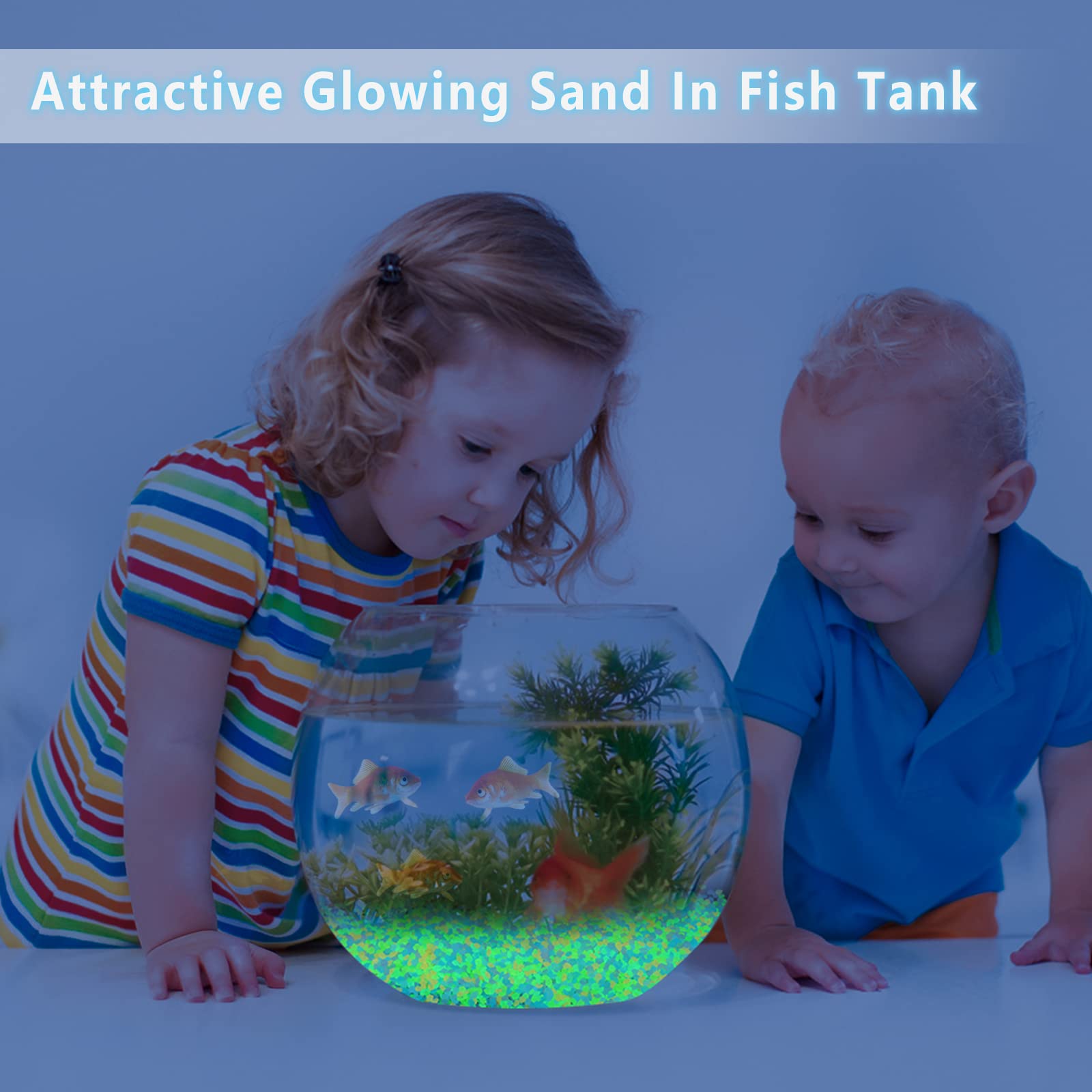 1000Pcs Luminous Sand Glow In  - Aquarium Fish Types recension och pris