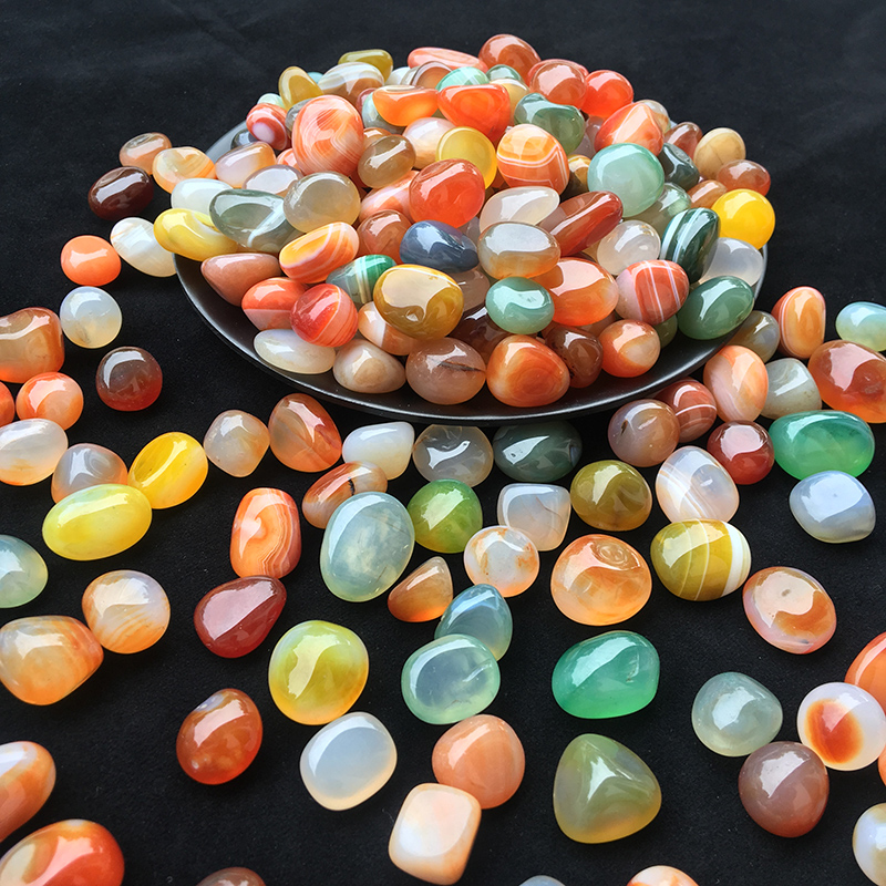 JH103 Natural Colorful Agate G - Aquarium Fish Rainbow recension och pris