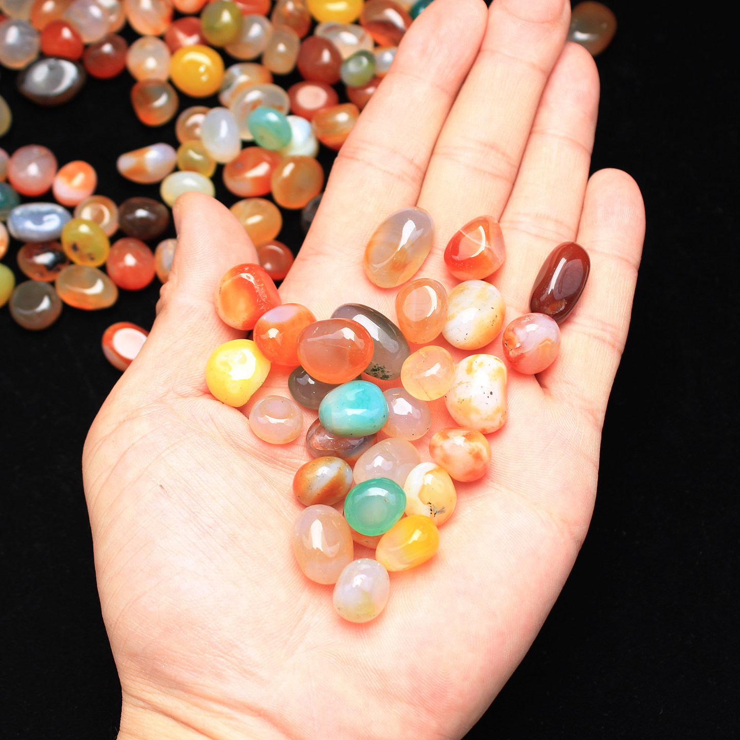 JH103 Natural Colorful Agate G - Aquarium Fish Rainbow recension och pris
