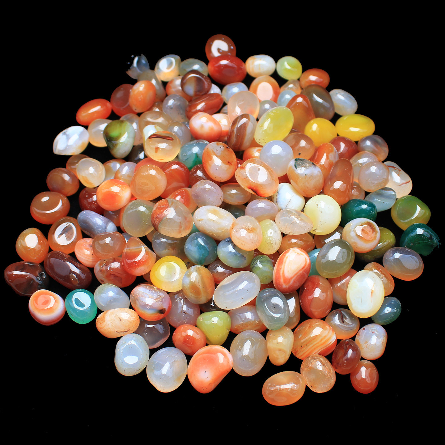 JH103 Natural Colorful Agate G - Aquarium Fish Rainbow recension och pris