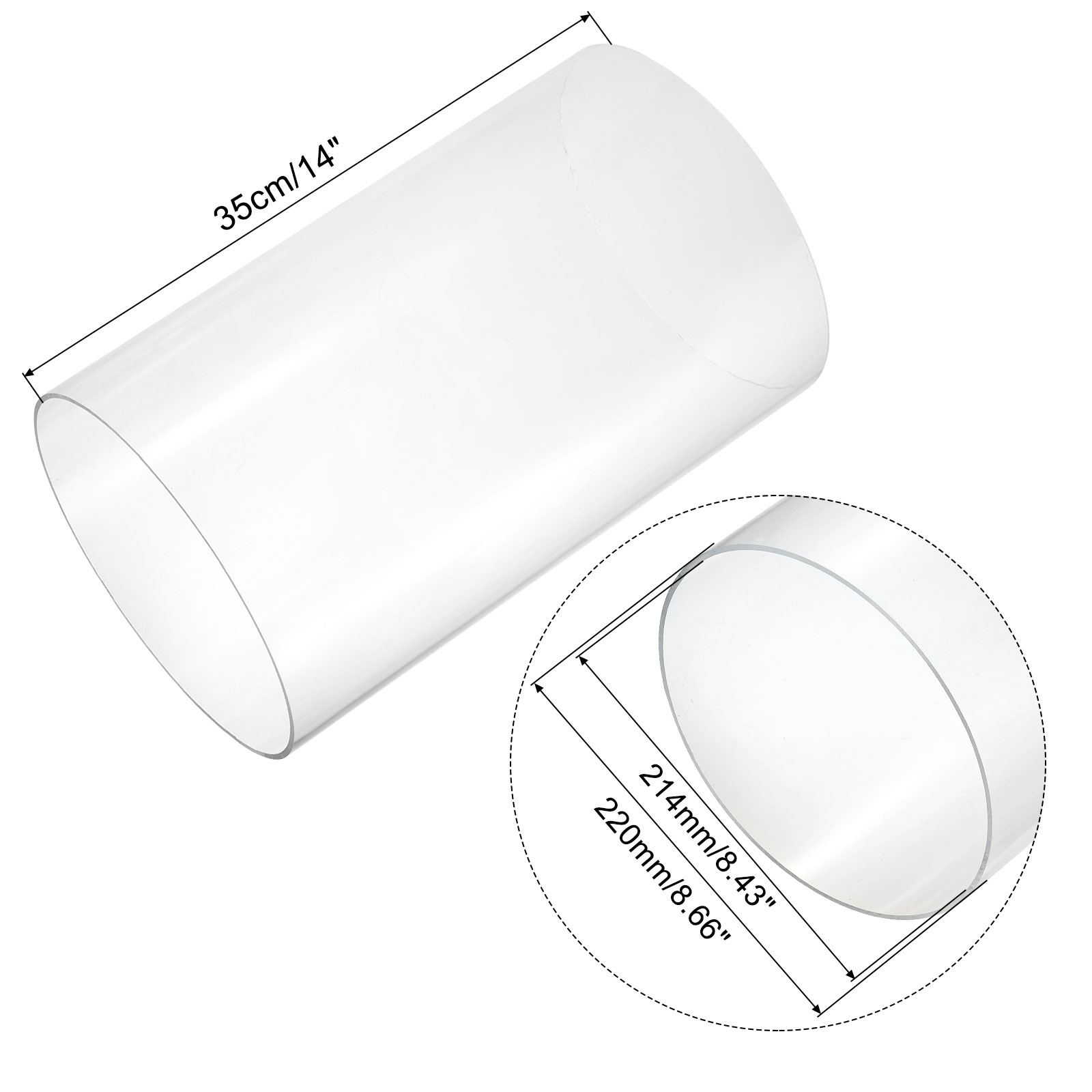 350mm Transparent Acrylic Aqua - Aquarium Fish Lamp recension och pris