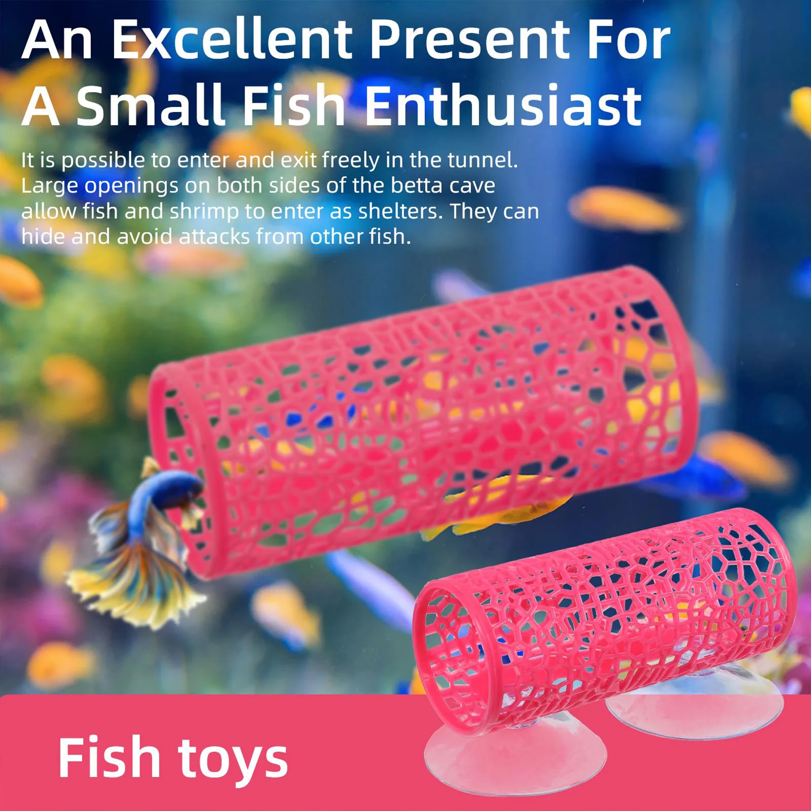Aquarium Fish Tunnel Toys Bett - Aquarium Fish Feeder recension och pris