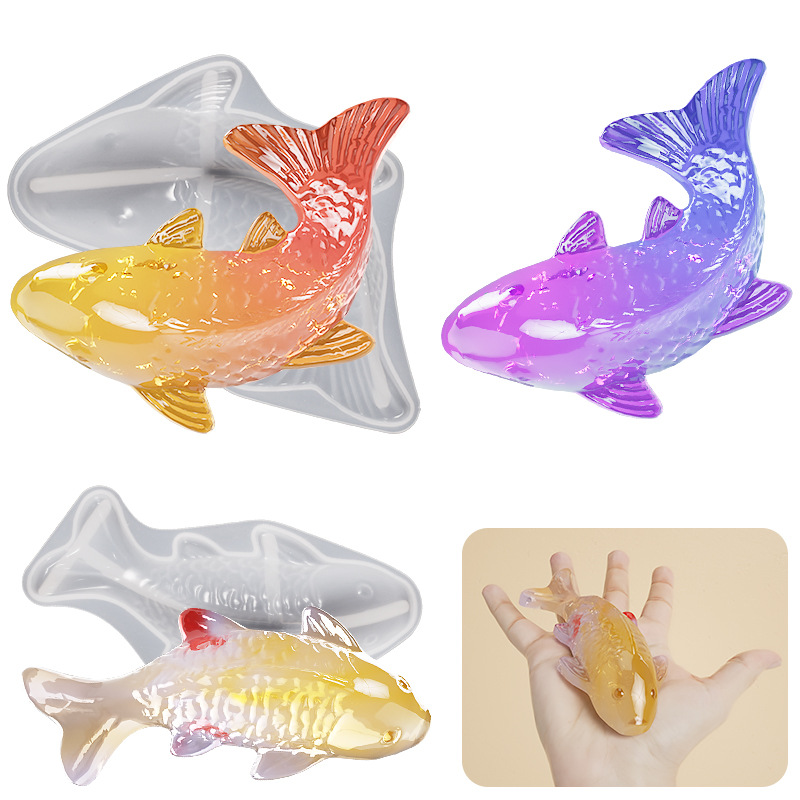 3D Koi Fish Shaped Epoxy Resin - Aquarium Fish Types recension och pris