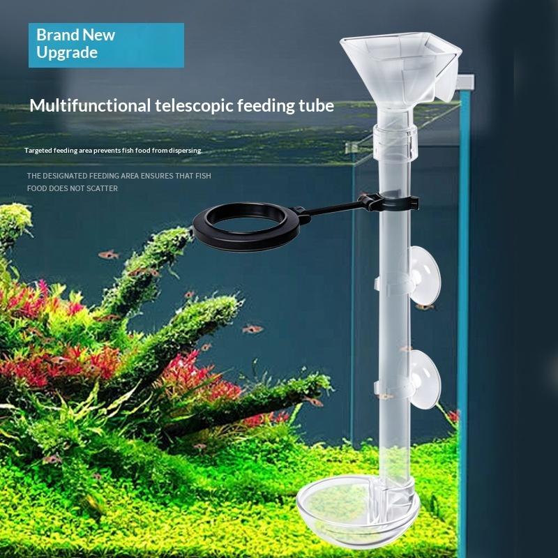Telescopic Fish Tank Feeding T - Aquarium Fish Feeder recension och pris