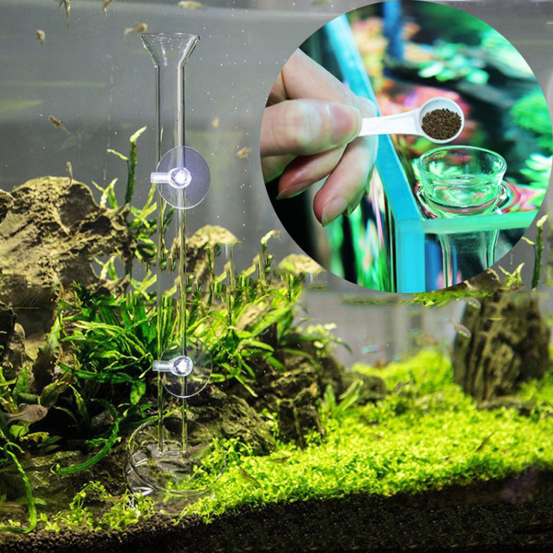 Glass Aquarium Feeder Tube Dis - Aquarium Fish Feeder recension och pris