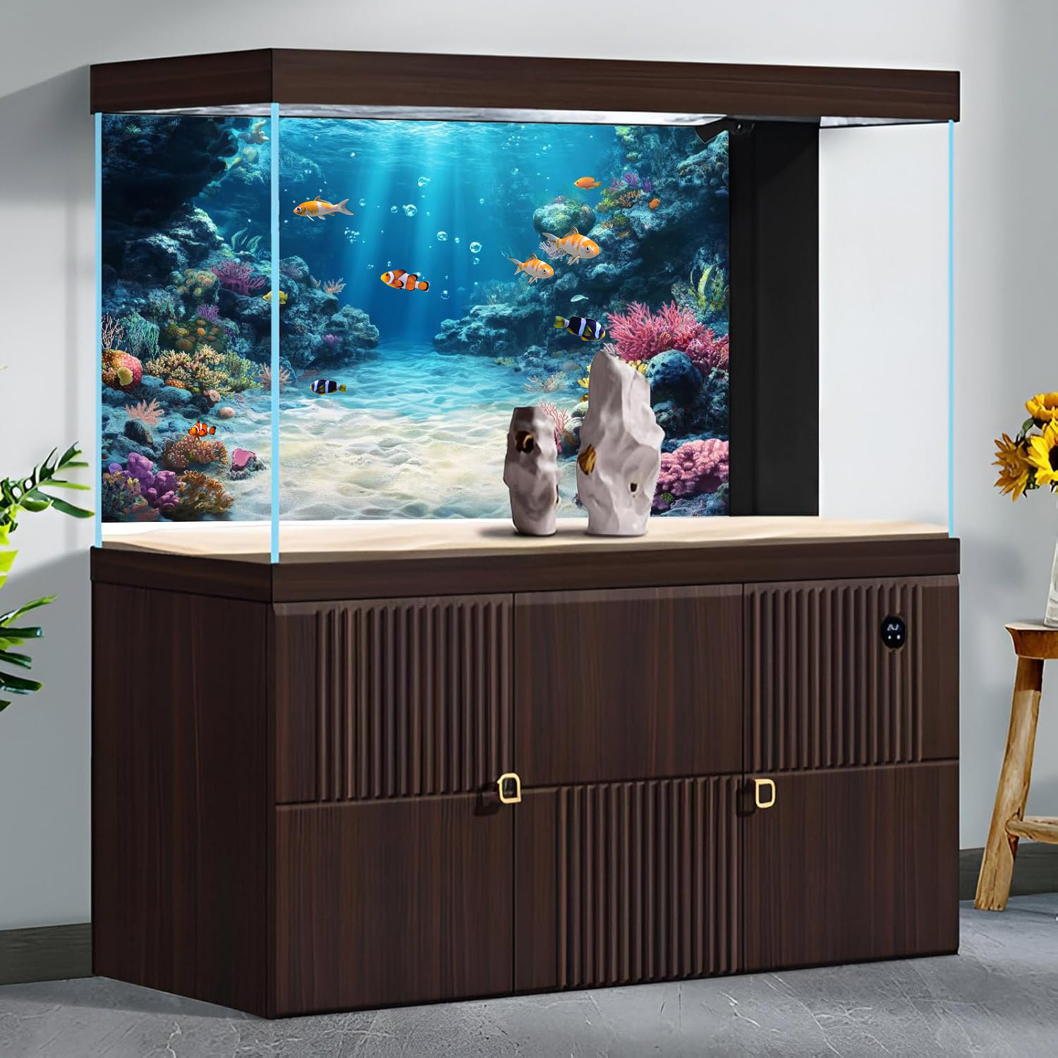Rainbow Coral Reef，Fish tank b - Aquarium Fish Rainbow recension och pris