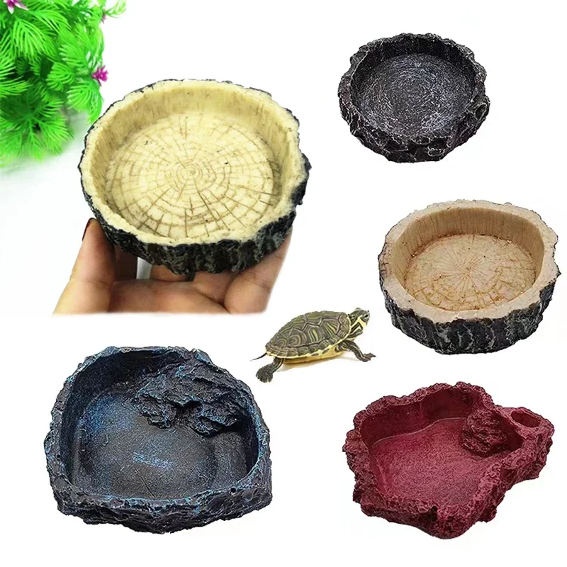 Pet Reptile Feeder Bowl Resin  - Aquarium Fish Feeder recension och pris