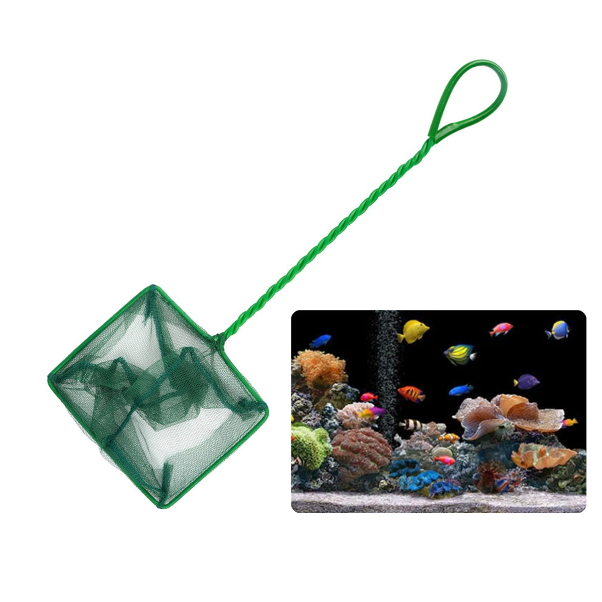 3~10 Inch Portable Nylon Green - Aquarium Fish Tank Cleaner recension och pris