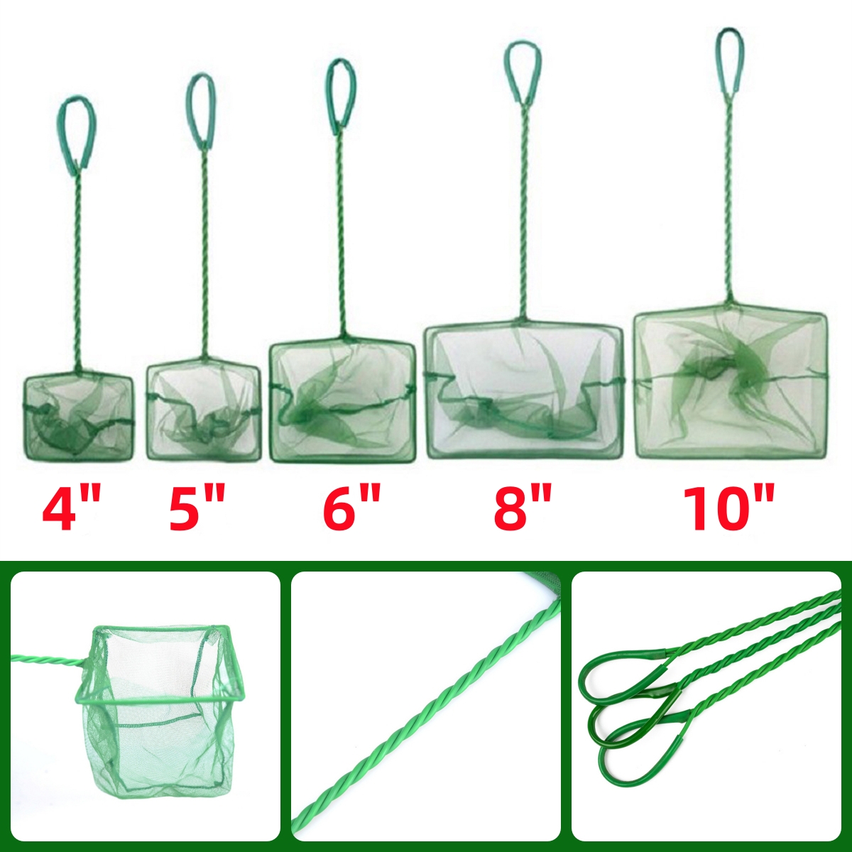 3~10 Inch Portable Nylon Green - Aquarium Fish Tank Cleaner recension och pris