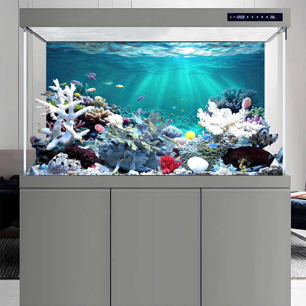 Rainbow coral，fish tank backgr - Aquarium Fish Rainbow recension och pris